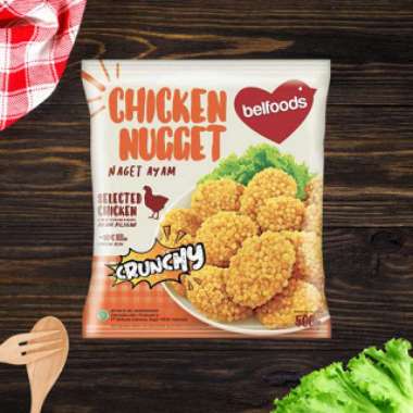Promo Harga Belfoods Nugget Chicken Nugget Crunchy 500 gr - Blibli