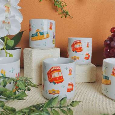 Carramica Gelas Ocha Mug Keramik Bandung Heritage