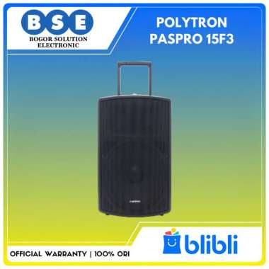 Speaker Polytron PAS PRO15F3 Speaker Bluetooth Polytron PASPRO 15F3 15 Inci - Free Mic Wireless 2 Pc