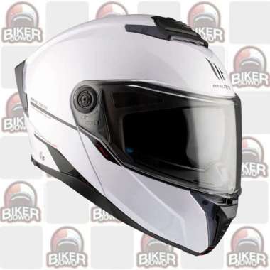 Sport Modular Flip Up Mt Helmets Atom 2 Sv Modular Gloss White - Gloss Black - Gloss Red White Blue 