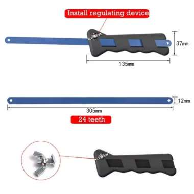 Gagang Gergaji Besi 12" Kecil Hack Saw - Mata Gergaji Kayu Pipa PVC Bonsai