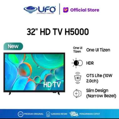 Samsung 32inch HD H5000 Smart TV HDR 32H5000 OTS LITE ONE UI TIZEN SLIM DESIGN UA32 H5000 NETFLIX YO