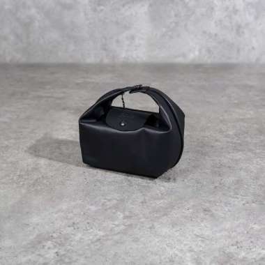 Tas LONGCHAMP LE PLIAGE XTRA COWHIDE LEATHER BLACK TOP HANDLE BAG 100% ORIGINAL 18X8X16CM