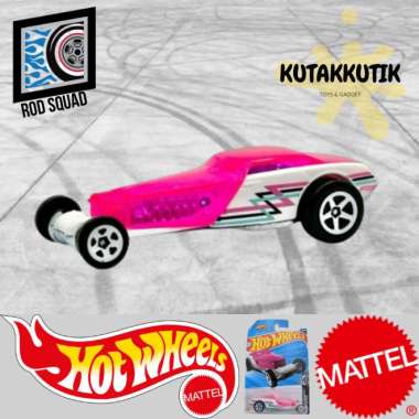 Hot Wheels Mobil Hi Roller Pink Transparan Putih Lot J 2025 Rod Squad
