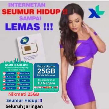 STORE707 Kartu Perdana XL GO IZI 20GB 25GB Roaming 10 negara Asia