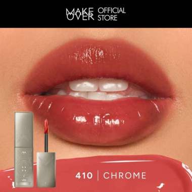 Make Over Glassy Lip Lacquer X Hian Tjen - Lip gloss Make Over Limited Edtion 410 Chrome