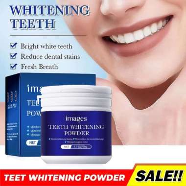 Teeth Whitening Powder Odol Bubuk Pemutih Gigi Kuning Permanen Pasta Gigi Pemutih Gigi