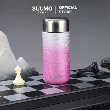 Suumo Tumbler Premium Mini Pure Copper Liner Thermos Cup Gradien Titanium Coated 260ml Faded Purple