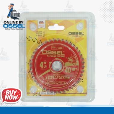 OSSEL Mata Circular Saw Mata Gergaji 4"x40T Merah Ossel