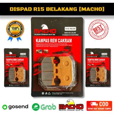 Discpad R15,kampas Rem Cakram Belakang R15 Old,r15 New Vva V2,v3. MACHO