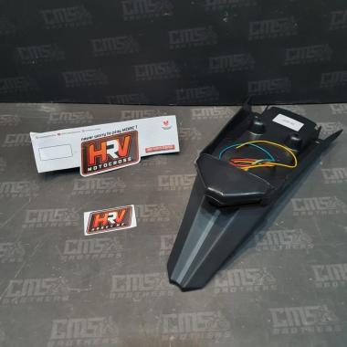 Spakbor Sayap Belakang plus Lampu HRV KLX BF Hitam