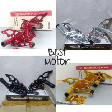 Footstep Underbone Lipat Ninja 250 Fi Old - Ninja 250 Karbu Cnc Barra Silver