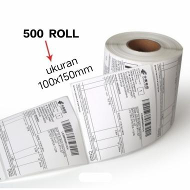 Kertas Label Barcode 100 x 150 Kertas Stiker Thermal 100x150mm isi 500