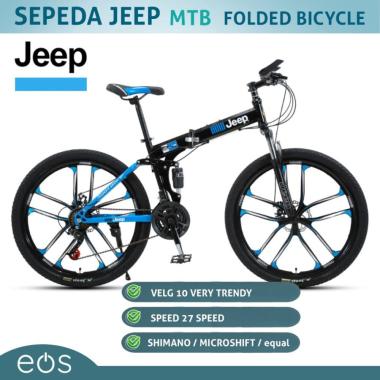 â ¤ï¸ 100 % original â ¤ï¸ Sepeda Lipat - Mountain bike Jeep Biru