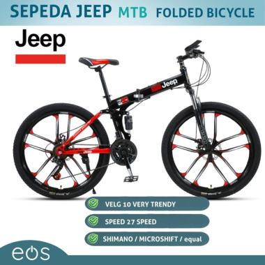 â ¤ï¸ 100 % original â ¤ï¸ Sepeda Lipat - Mountain bike Jeep Hitam