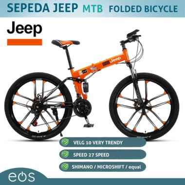 â ¤ï¸ 100 % original â ¤ï¸ Sepeda Lipat - Mountain bike Jeep Orange