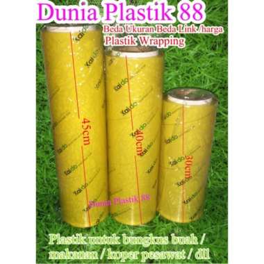 45CMx500M KAIDO plastik roll pembungkus penutup food wrap grade wraping wrapping makanan 45cm