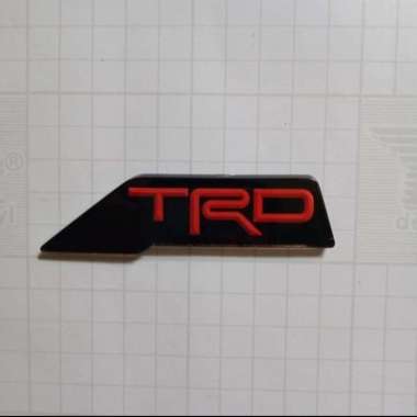 Emblem Tulisan Trd Gril Depan Toyota Fortuner Original
