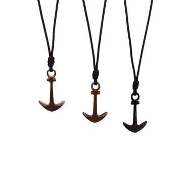 Zafa Kalung Jangkar / Kalung Pria / Kalung Cowok Silver