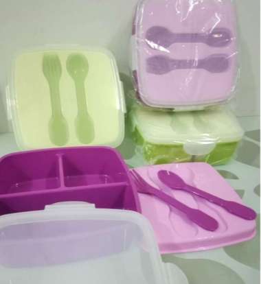 Rantang Kotak Makan Anak Bontot Plastik Sekat 3 Sunkist