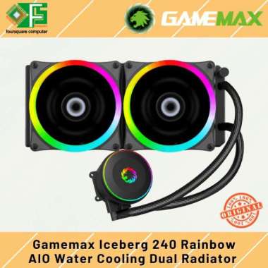 AIO Water Cooling Gamemax Iceberg 240 Rainbow Liquid Cooler