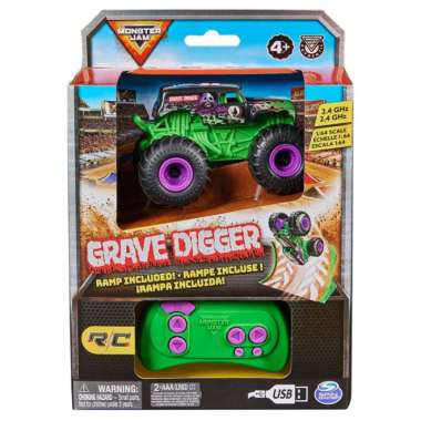 Mainan Mobil Monster Jam 1:64 RC Grave Digger