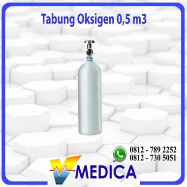 (Reguler) Tabung Oksigen 0,5 m3 Plus Isi / Tabung Oksigen