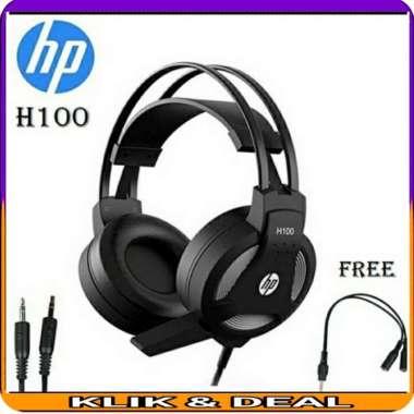 headset /henset gaming H100 original HP Multicolor