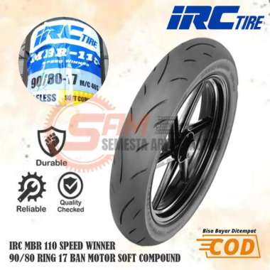 Ban Luar IRC MBR110 Speed Winner 90/80 Ring 17 Soft Compound Tubeless
