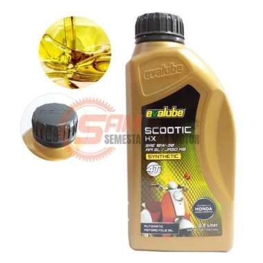 Evalube Scootic Gold HX 800ml Oli Mesin Motor Matic Honda Universal