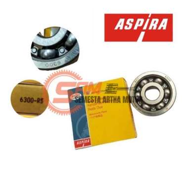 Laher 6300 RS Aspira Bearing Roda Depan Motor Bebek Matic Mio Jupiter