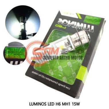 Luminos Headlamp LED H6 MH1 15W AC DC Lampu Sorot Depan Universal