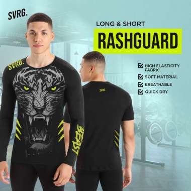 SVRG. Rashguard Long & Short Sleeve Sportswear - Baju Olahraga Lengan Panjang dan Pendek - Body Fit 