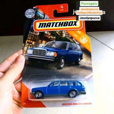 MATCHBOX MERCEDES BENZ S123 WAGON BLUE MBX CITY CAR DIECAST MOBIL SEDAN MERCY MERCI MOTUBA TOYS TOY