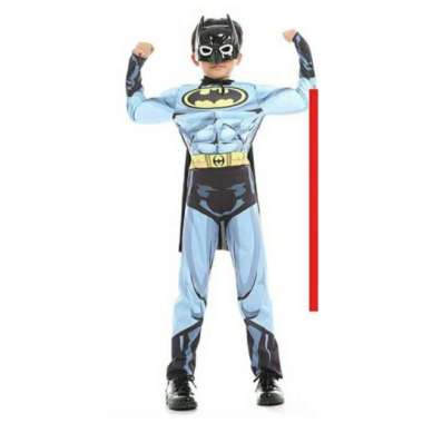 KOSTUM BATMAN II ANAK BUSA OTOT SUPERHERO COSPLAY ULTAH - S
