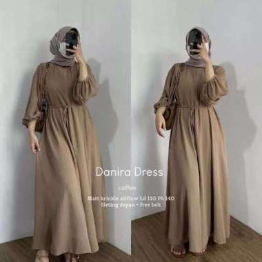 GAMIS DANIRA DRESS GAMIS POLOS CRINGLE AIRFLOW PREMIUM VIRAL GAMIS BUSUI | DRESS MUSLIM WANITA Coksu