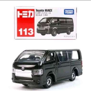 TOMICA TOYOTA HIACE BLACK #113 TAKARA TOMY DIECAST MOBIL HIACE JADUL KUNO HITAM MOTUBA NOSTALGIA