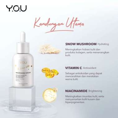 YOU The Radiance White Nourishing Serum - 20ml Serum Wajah 20 ml