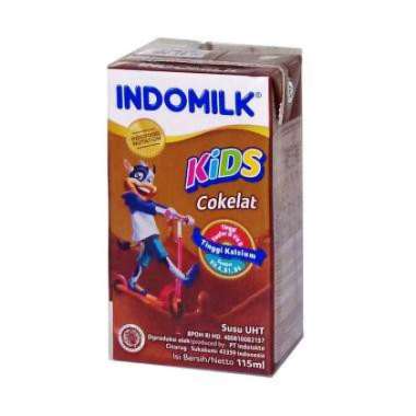 Indomilk kids 115 ml Susu Indomilk kotak kemasan 115ml rasa coklat Vanila strawberry Coklat