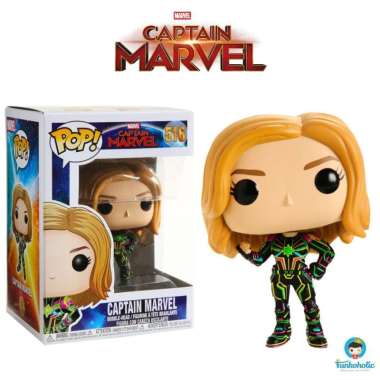 Funko POP! Captain Marvel (Movie) - Captain Marvel in Neon Suit #516