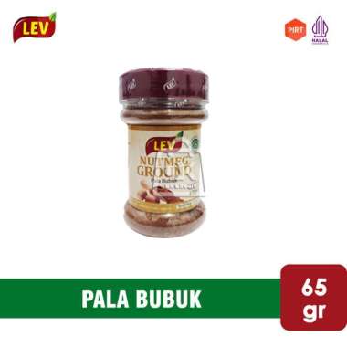 Bumbu Pala Bubuk LEV / Nutmeg Ground Powder Bumbu Dapur (65 gr)