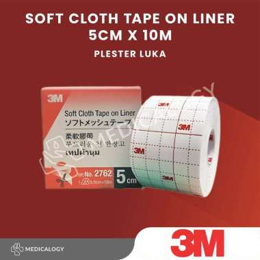 Plester luka 3M 5cm x 10m | 3M™ Soft Cloth Tape on Liner (Hypafix)