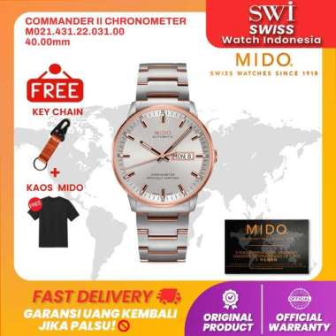 Jam Tangan Pria Mido M021.431.22.031.00 Commander Chronometer