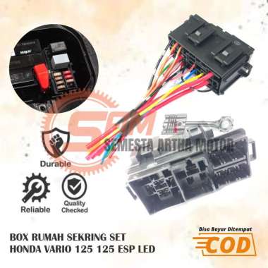 Rumah Sikring Tancap Box Honda Vario 125 150 LED EsP Fuse Sekring Set Kabel Motor