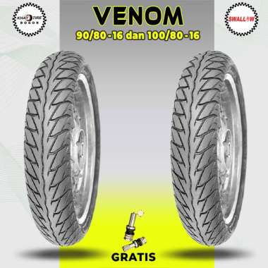 Paket Ban Tubles Motor Nouvo Skywave Hayate SWALLOW VENOM 90/80 dan 100/80 Ring 16