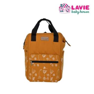Snobby Tas Bayi Ransel Saku Print Emily Series-SBT7874 Gold
