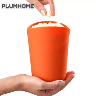 POPCORN MAKER BUCKET SILICONE CUP MICROWAVE M CUISINE SINGLE SERVE #NK