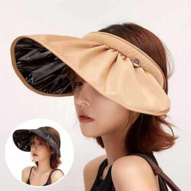 KAKA Topi Pantai Anti UV Wanita Sun Visor Hat Waterproof Polyester CX3-011 Baseball Wanita Buat Hija