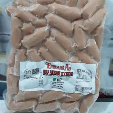 ENDURA BEEF SAUSAGE COCKTAIL 1KG, SOSIS SAPI COCKTAIL, 100% HALAL