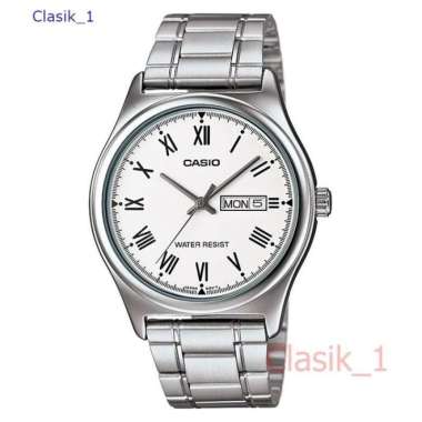 Original 100%!! CASIO MTP-V006D-7BUDF Jam Tangan Pria Tali Stainless